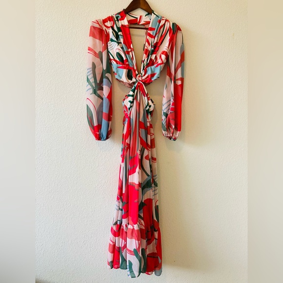 PatBo Rio Cutout Floral Pattern Dress - Picture 7 of 10